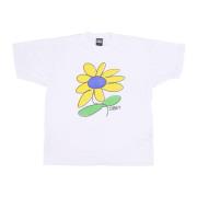 Zonnebloem Print T-shirt Wit Heren T-shirt Obey , White , Heren