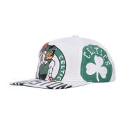 Boston Celtics Flat Brim Cap Mitchell & Ness , White , Heren