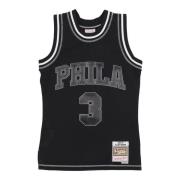 Allen Iverson Swingman Jersey 1996 Mitchell & Ness , Black , Heren