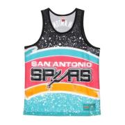 NBA Jumbotron Mesh Tank Top Mitchell & Ness , Multicolor , Heren