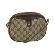 Pre-owned Canvas gucci-bags Gucci Vintage , Beige , Dames