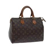 Pre-owned Canvas handbags Louis Vuitton Vintage , Brown , Dames