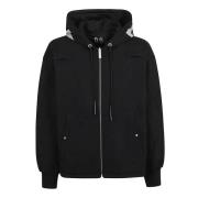 Rode Katoenen Hoodie Aw24 44 Label Group , Black , Heren