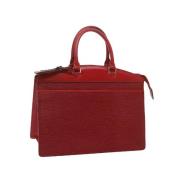 Pre-owned Leather handbags Louis Vuitton Vintage , Red , Dames