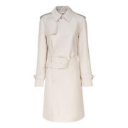 Witte Dubbel-Borstjas IJs Katoen Burberry , White , Dames