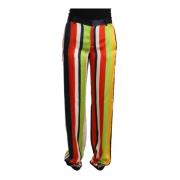 Multicolor Gestreepte Rechte Broek Dsquared2 , Multicolor , Dames