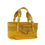 Pre-owned Canvas handbags Fendi Vintage , Yellow , Dames