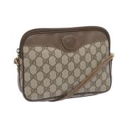 Pre-owned Canvas gucci-bags Gucci Vintage , Beige , Dames