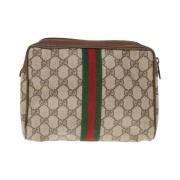 Pre-owned Canvas gucci-bags Gucci Vintage , Beige , Dames