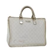 Pre-owned Leather handbags Gucci Vintage , White , Dames