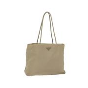 Pre-owned Nylon prada-bags Prada Vintage , Beige , Dames