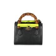 Pre-owned Leather handbags Gucci Vintage , Black , Dames