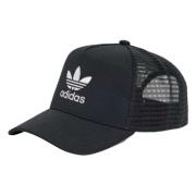 Gebolde Trucker Cap Adidas , Black , Heren