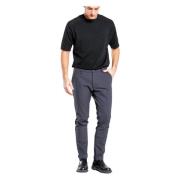 Slim Fit Donkergrijze Chino Broek Mason's , Gray , Heren