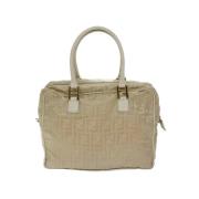 Pre-owned Nylon handbags Fendi Vintage , Beige , Dames