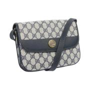 Pre-owned Canvas gucci-bags Gucci Vintage , Blue , Dames