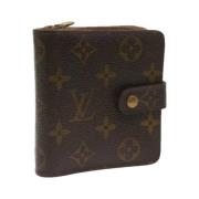 Pre-owned Coated canvas wallets Louis Vuitton Vintage , Brown , Dames