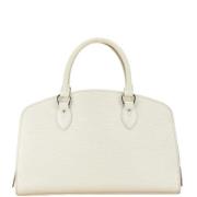 Pre-owned Leather handbags Louis Vuitton Vintage , White , Dames