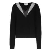 Zwarte Sweater Collectie Maglieria Genny , Black , Dames