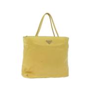 Pre-owned Nylon handbags Prada Vintage , Yellow , Dames