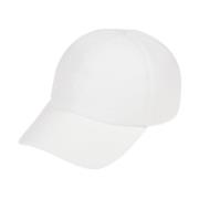 Gestreepte Baseballpet van Technisch Katoen Eleventy , White , Unisex