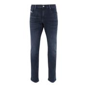 Slim Fit Donkere Denim Jeans Diesel , Blue , Heren