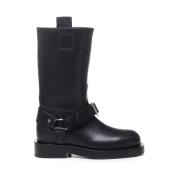 Zwarte Rijlaarzen met Gesp Burberry , Black , Dames