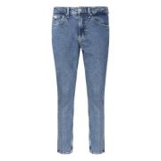 Blauwe Denim Slim Fit Jeans Calvin Klein , Blue , Heren