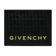 Zwart en Geel 4G Kaarthouder Givenchy , Black , Heren