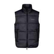 Gewatteerd Navy Blue Puffer Vest Dsquared2 , Black , Heren