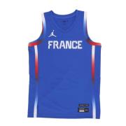 Frankrijk Basketbal Tanktop Jordan , Blue , Heren