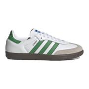 Samba OG Wit/Groen/Gum 5 Sneakers Adidas Originals , White , Heren