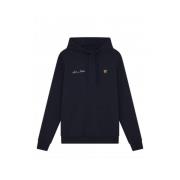 Geborduurde letter hoodie navy Lyle & Scott , Blue , Heren