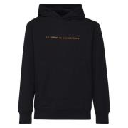 Zwarte Katoenen Hoodie Logo C.p. Company , Black , Heren