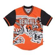 NFL Jumbotron 3.0 Mesh V-neck Jersey Mitchell & Ness , Orange , Heren