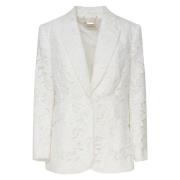 Witte Jas Voorzakken Enkele Knoopsluiting Zimmermann , White , Dames