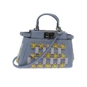 Pre-owned Leather handbags Fendi Vintage , Blue , Dames