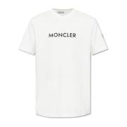 T-shirt met logo Moncler , Beige , Heren