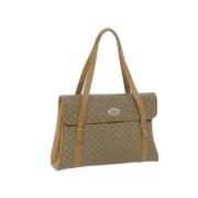 Pre-owned Leather handbags Gucci Vintage , Beige , Dames