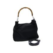 Pre-owned Nylon handbags Gucci Vintage , Black , Dames