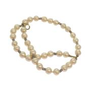 Pre-owned Metal bracelets Chanel Vintage , White , Dames