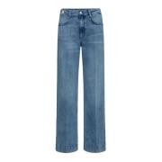 Bleach Jeans Bukser 544-Used Denim Co'Couture , Blue , Dames