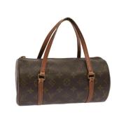 Pre-owned Canvas handbags Louis Vuitton Vintage , Brown , Dames