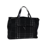 Pre-owned Wool handbags Burberry Vintage , Black , Dames