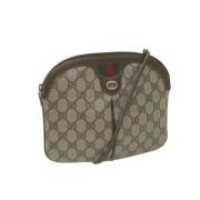 Pre-owned Leather gucci-bags Gucci Vintage , Beige , Dames