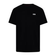 Ronde Hals Ribgebreide T-shirts Gcds , Black , Heren