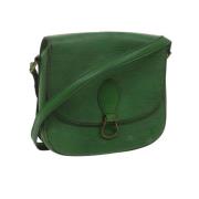 Pre-owned Leather louis-vuitton-bags Louis Vuitton Vintage , Green , D...