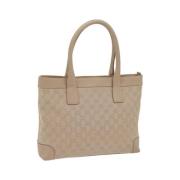 Pre-owned Canvas gucci-bags Gucci Vintage , Beige , Dames