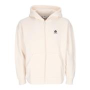 Hoodie met rits en zakken Adidas , White , Dames