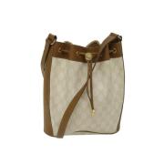 Pre-owned Canvas gucci-bags Gucci Vintage , White , Dames